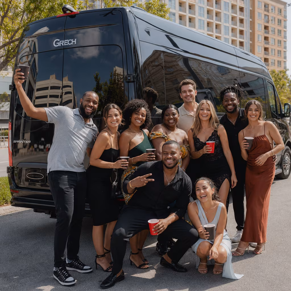 Birthday party bus