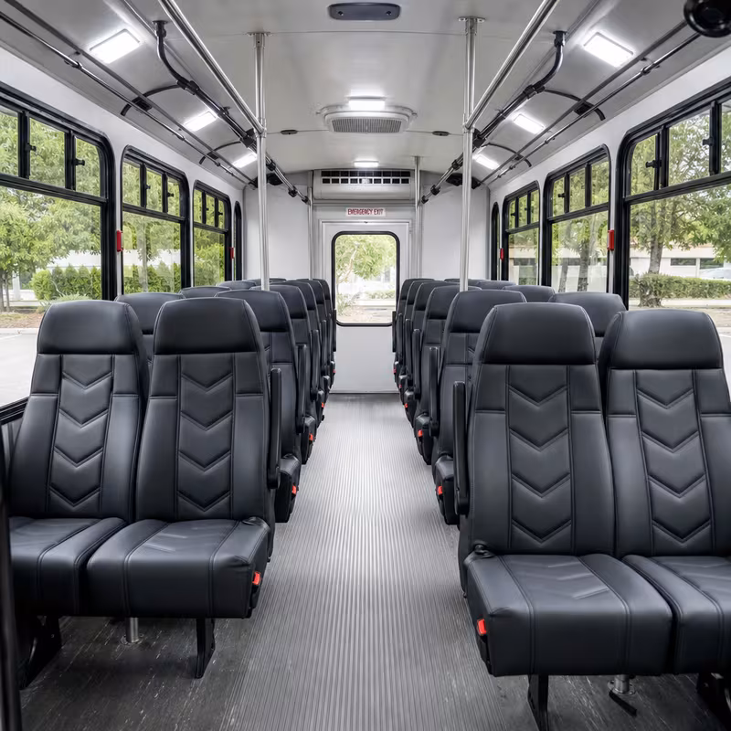 15-35 Passenger Minibus Interior