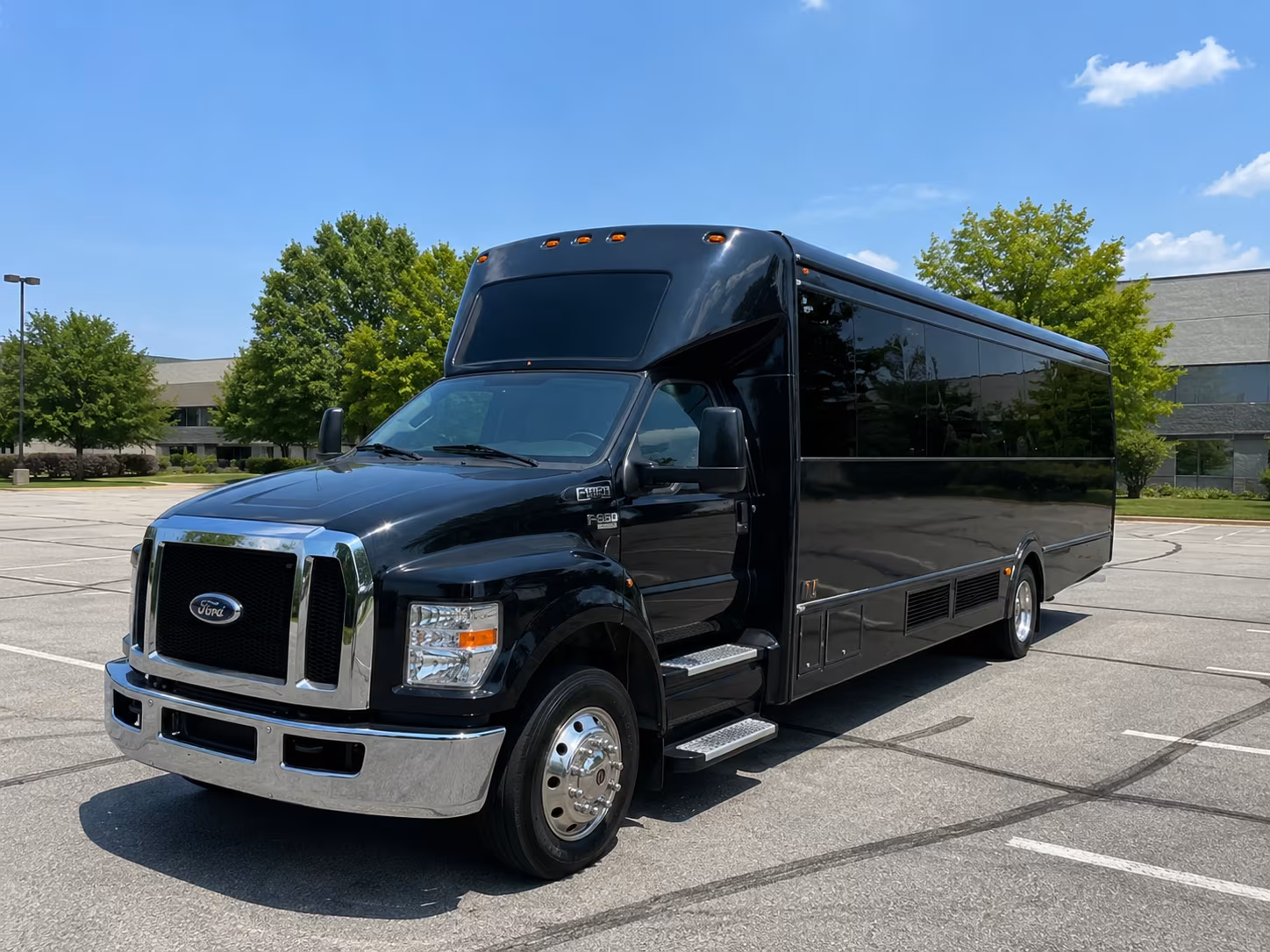 New Orleans Private Event Transportation party bus exterior