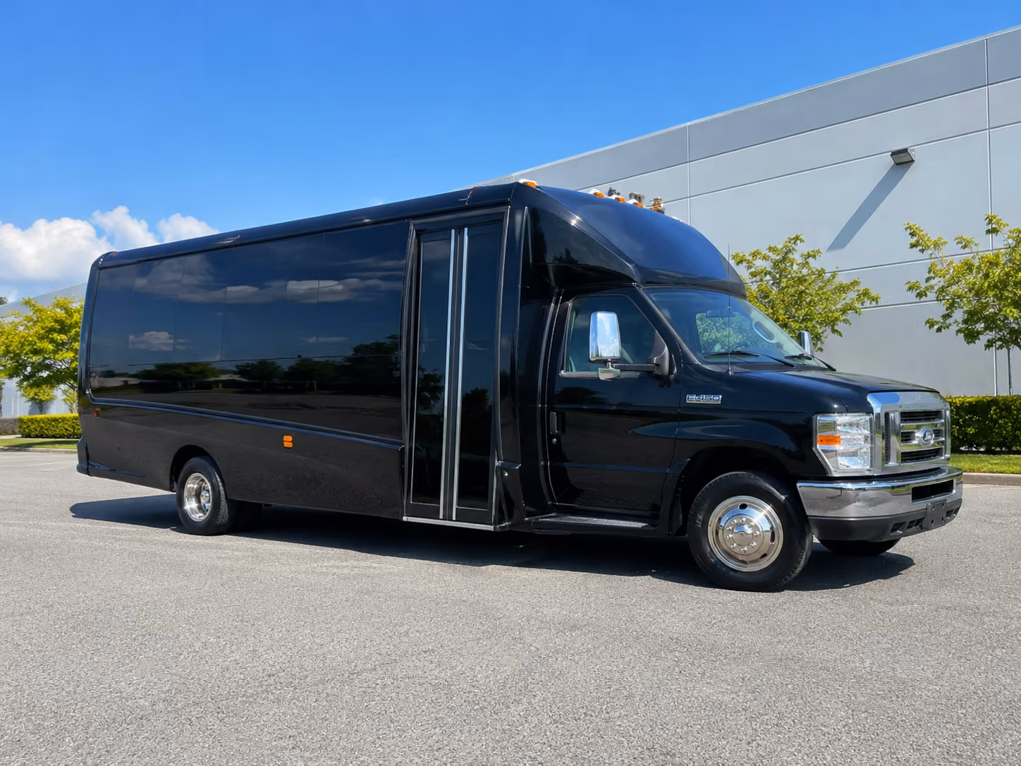 New Orleans Sporting Event Transportation party bus exterior