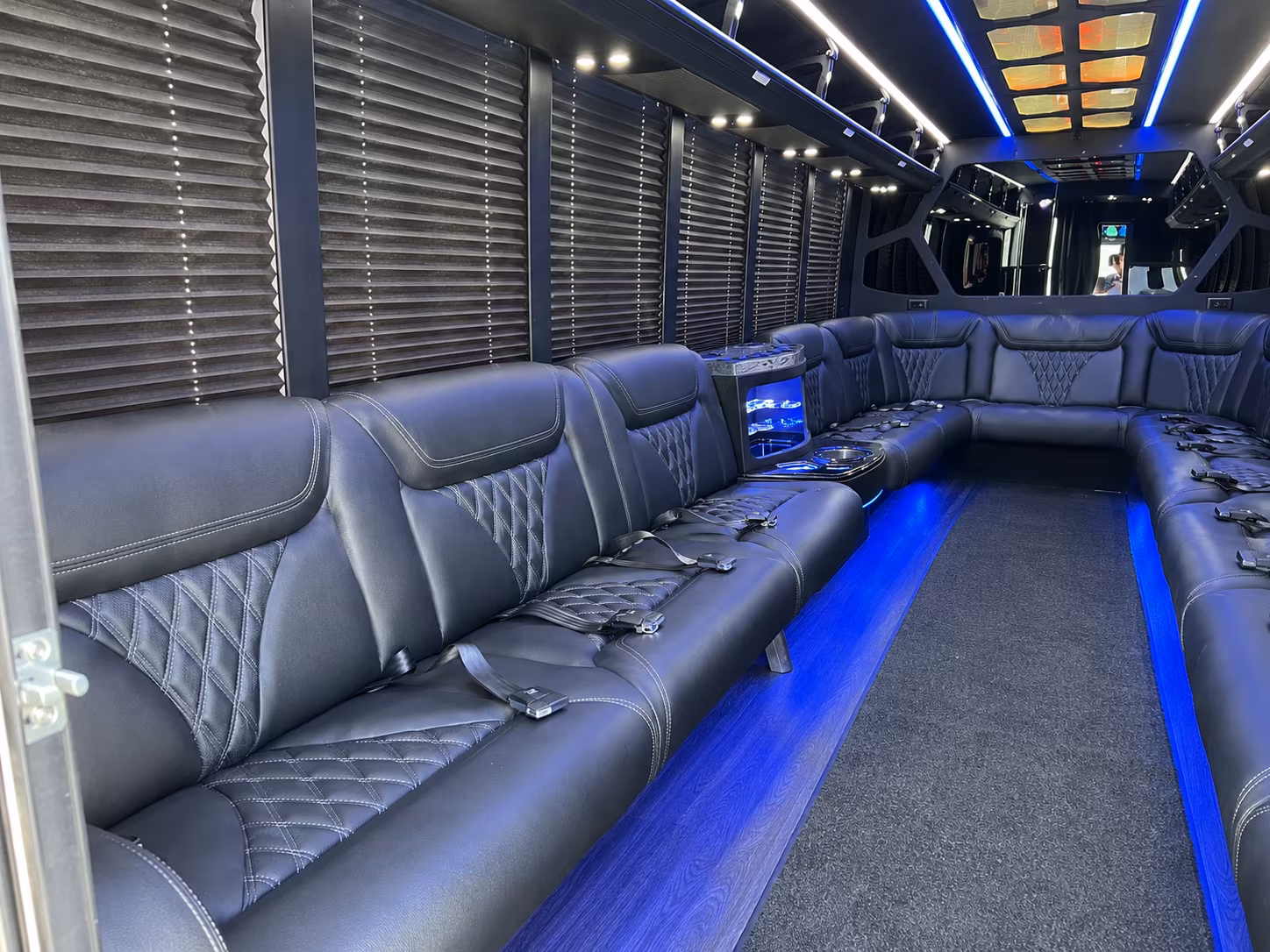 New Orleans Sporting Event Transportation party bus exterior