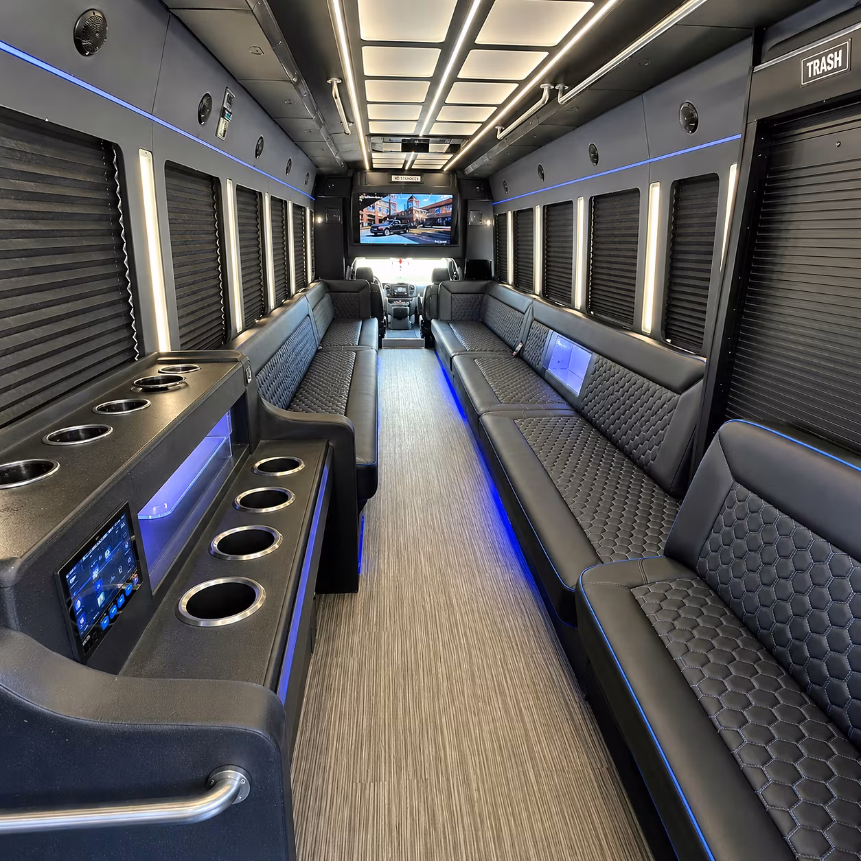 New Orleans Sporting Event Transportation onboard seating