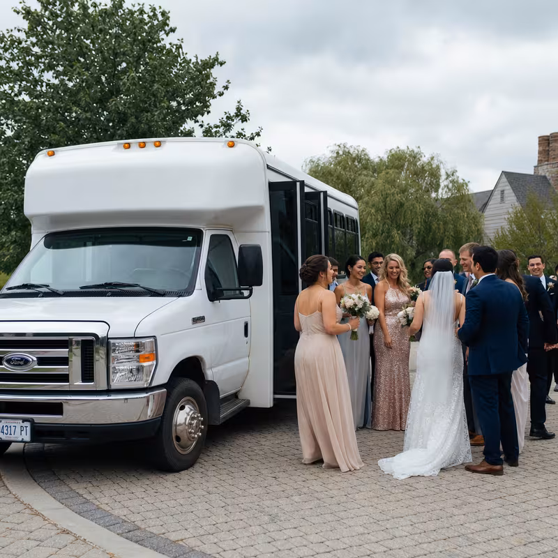 New Orleans Wedding Transportation fleet vehicle